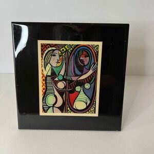 Pablo Picasso Ceramic Art Tile Girl Before Mirror High Museum Of Art 1/24/98 8"